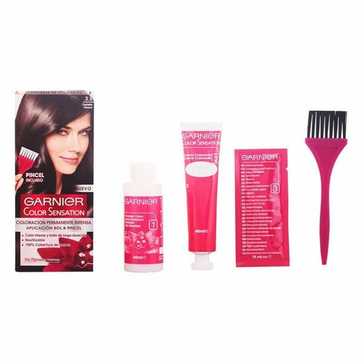 Постоянная краска Color Sensation 3 Garnier Color Sensation Темно-каштановый 110 g