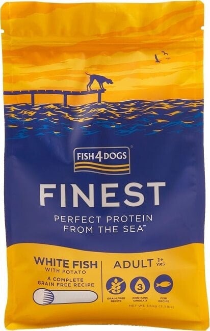 Fish4Dogs Fish4Dogs Finest Ocean z białą rybą Adult (S) 6kg