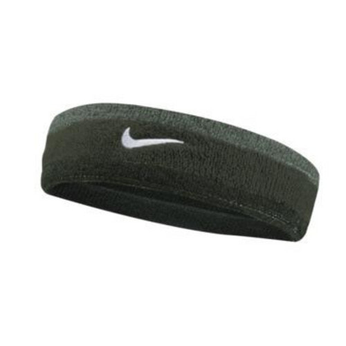 Sportowa opaska na głowę Nike Swoosh Zielona - N.000.1544.314.OS