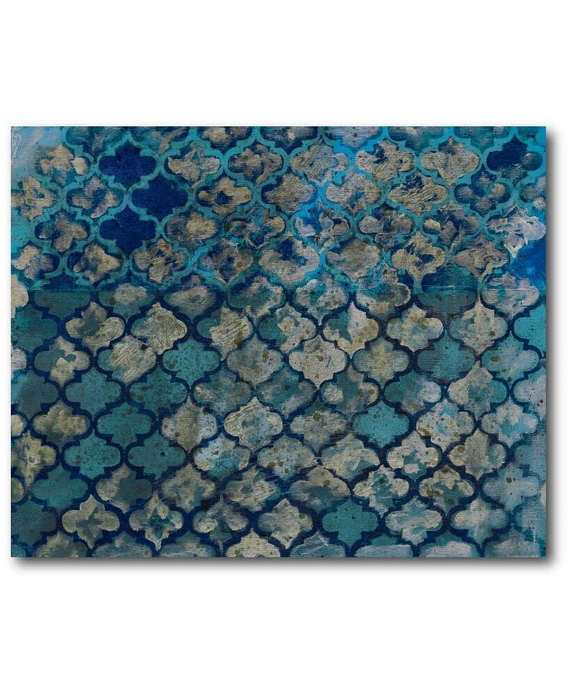 Courtside Market the Blue texture Gallery-Wrapped Canvas Wall Art - 16