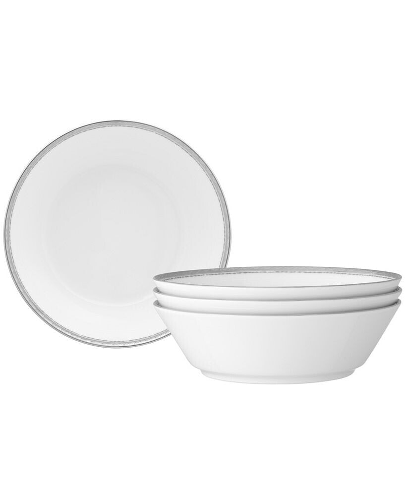Noritake whiteridge Platinum Set Of 4 Soup Bowls, 7