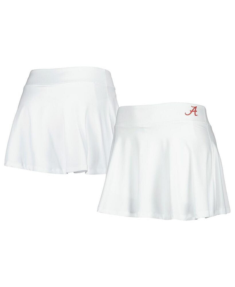 ZooZatz women's White Alabama Crimson Tide Flowy Skort