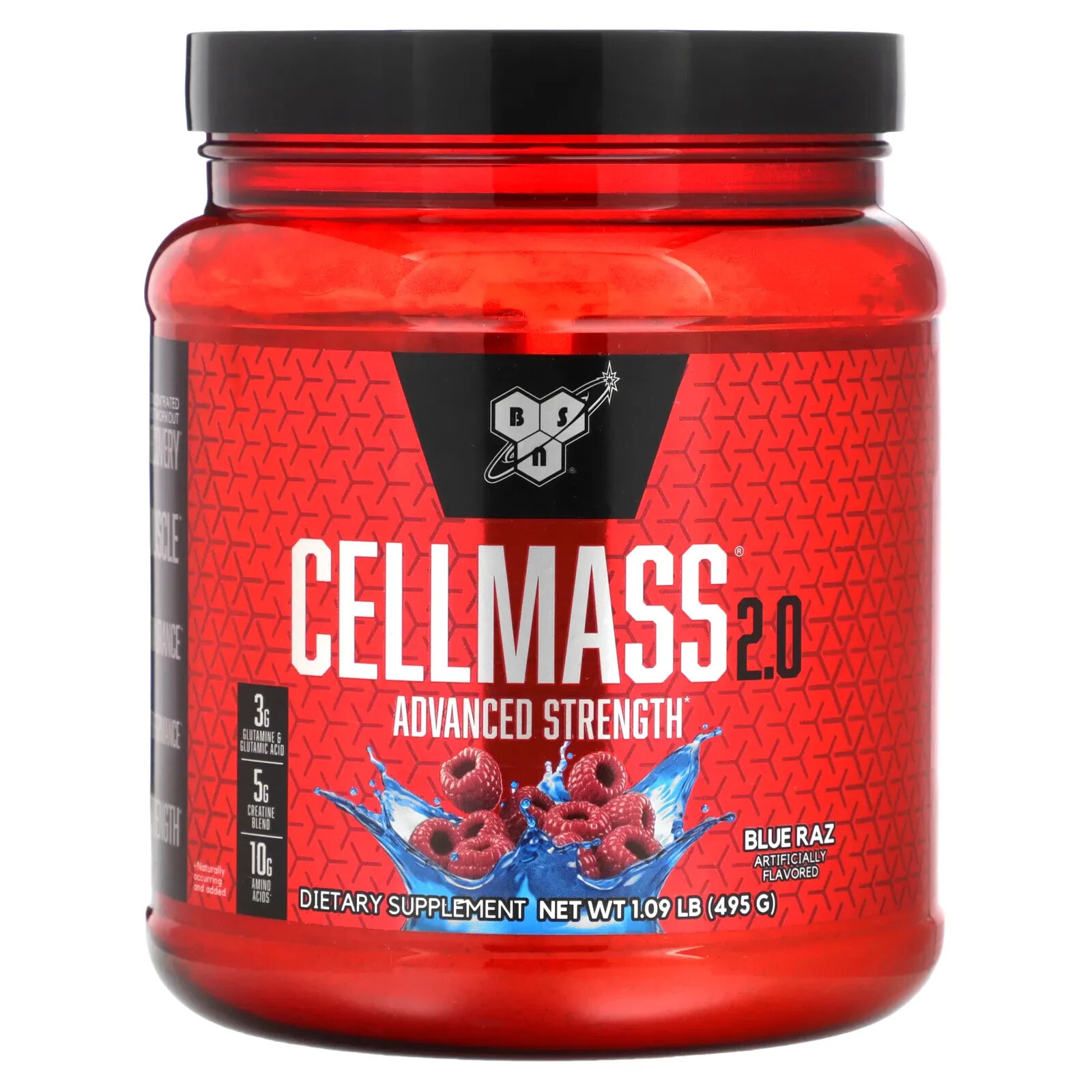 BSN, Cellmass 2.0, Advanced Strength, Arctic Berry, 1.09 lb (495 g)