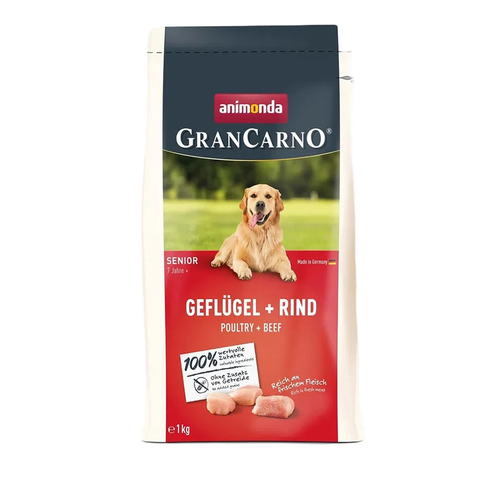 ANIMONDA Gran carno senior poultry with beef dog food 1kg