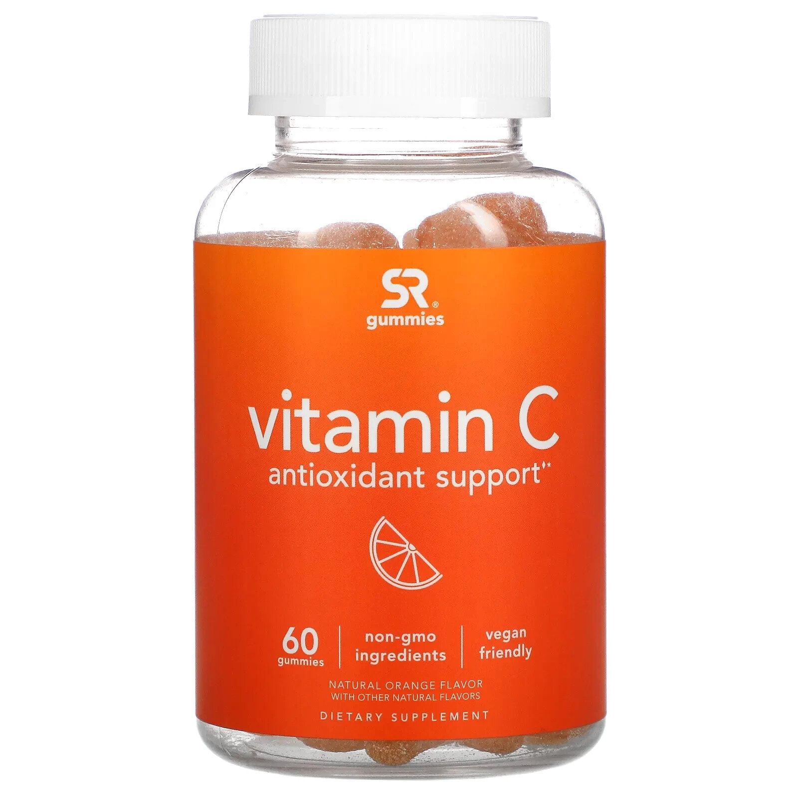 Vitamin C, Antioxidant Support, Natural Orange , 60 Gummies