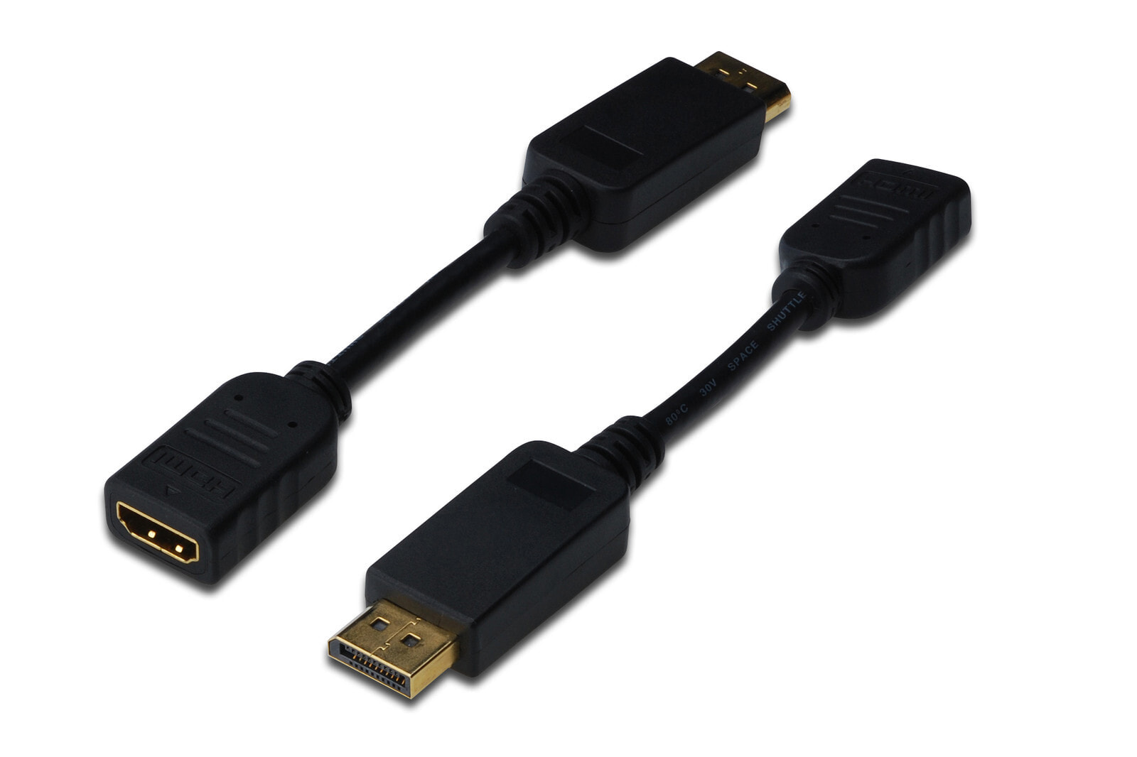 ASSMANN Electronic AK-340408-001-S видео кабель адаптер 0,15 m DisplayPort HDMI Тип A (Стандарт) Черный
