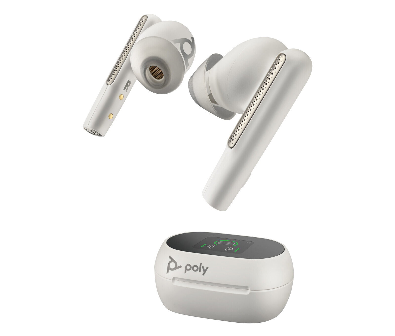 POLY Voyager Free 60+ UC Гарнитура Беспроводной Вкладыши Calls/Music USB Type-C Bluetooth Белый 7Y8G7AA