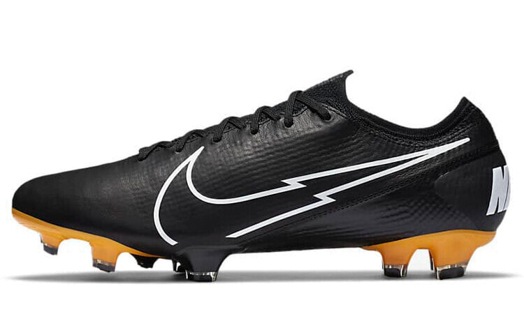 Nike Mercurial Vapor 13 刺客 13 Elite Tech Craft FG 低帮专业足球鞋 黑白黄 / Бутсы футбольные Nike Mercurial CJ6320-017