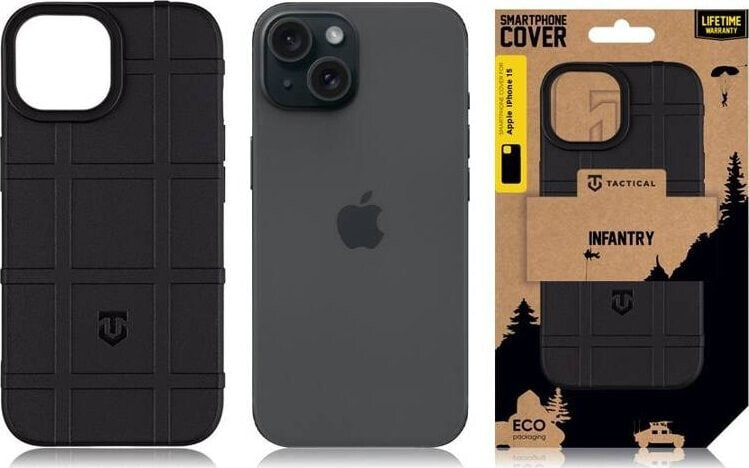 Tactical Tactical Infantry Cover for Apple iPhone 15 Black standard