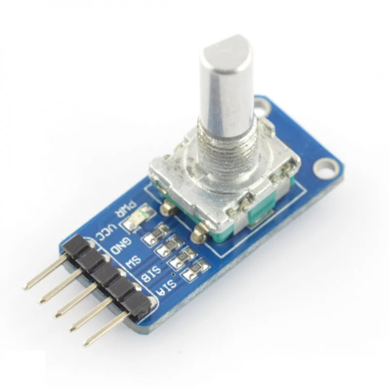 Rotation sensor, encoder with button - module - Waveshare 9533