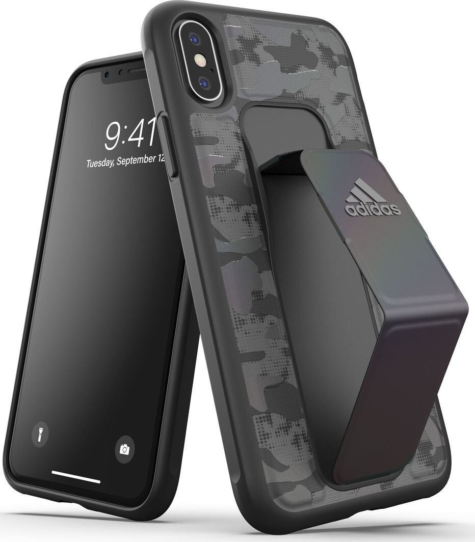 чехол силиконовый черный iPhone X/Xs adidas
