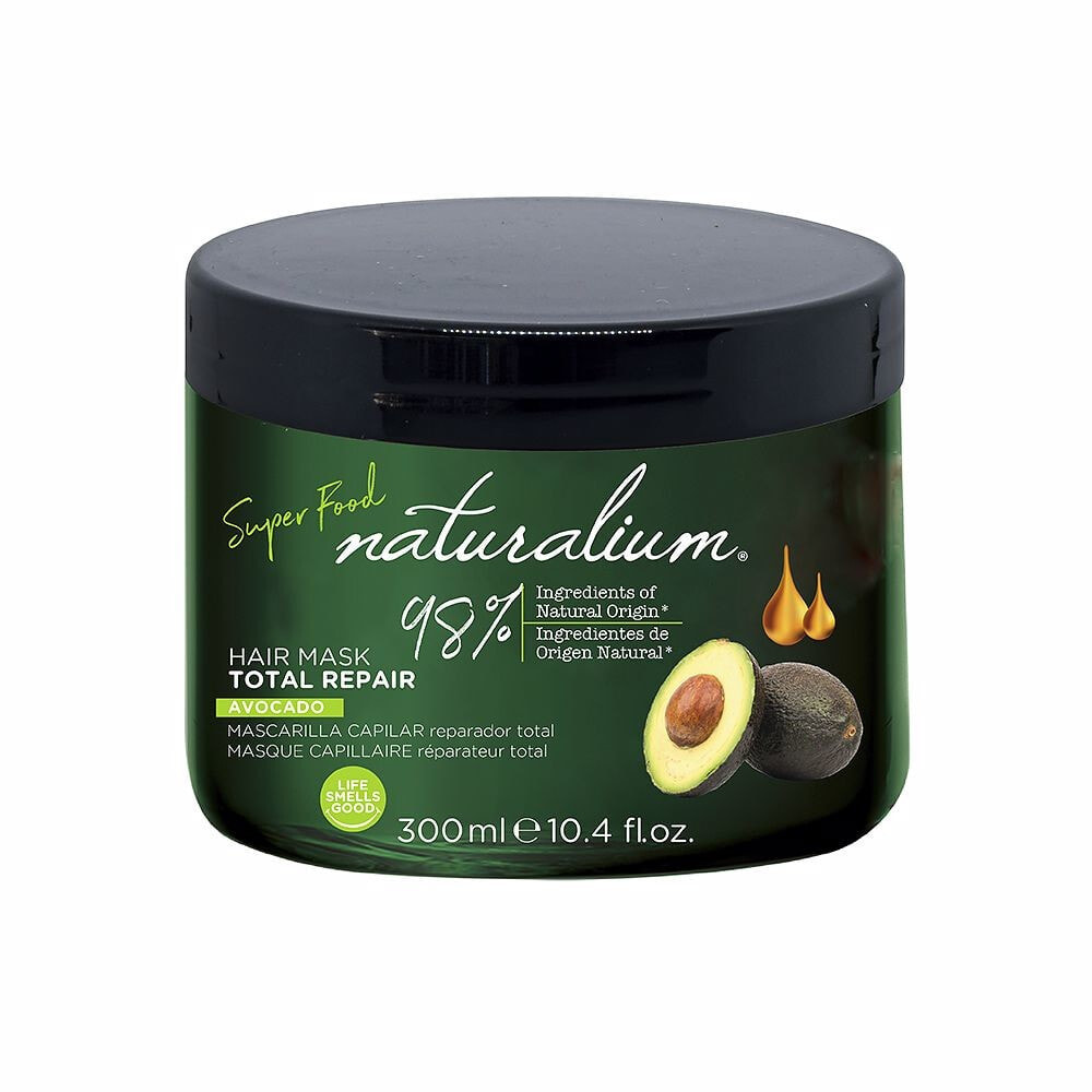 Восстанавливающая маска для волос Naturalium SUPER FOOD avocado total repair hair mask  300 ml
