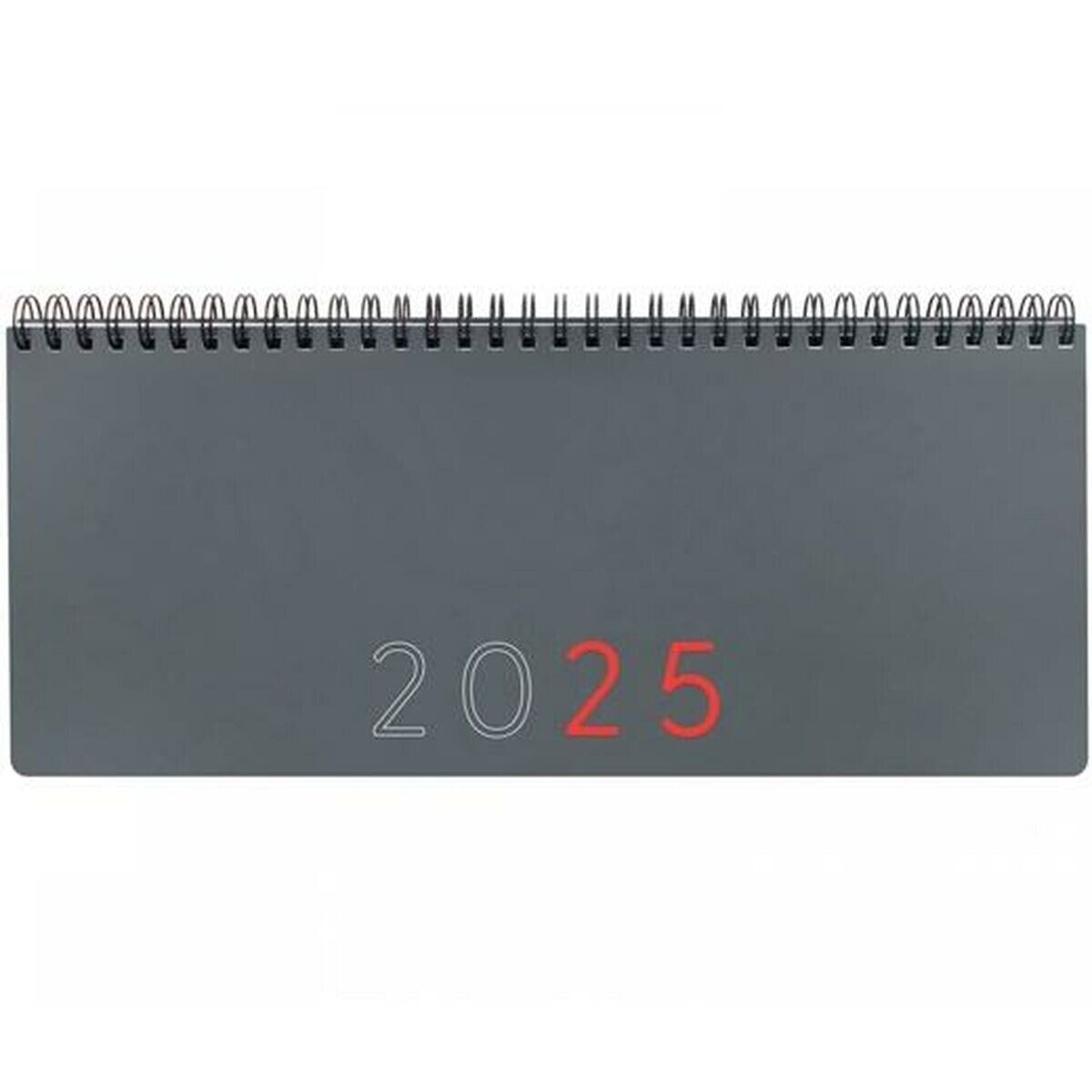 Yearly planner Finocam Grey Paper 29 x 11,6 cm 2025