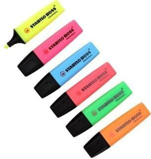 Stabilo Highlighter BOSS 6 pcs. mix of colors (70/6)