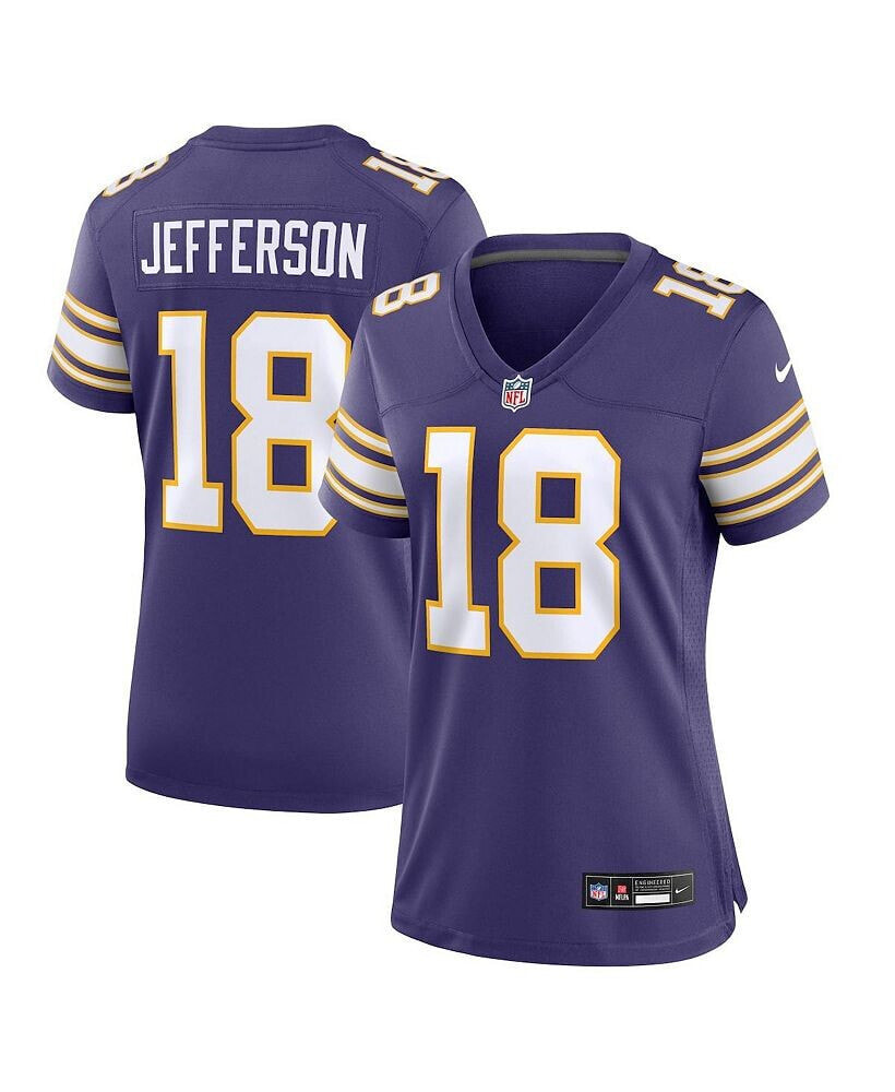 Nike women's Justin Jefferson Purple Minnesota Vikings Classic Player Game Jersey