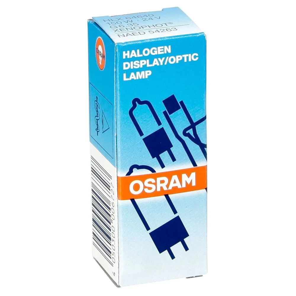 OSRAM Halogen HLX Lamp G6.35 W/O Reflector 6000 lm 24V 150W