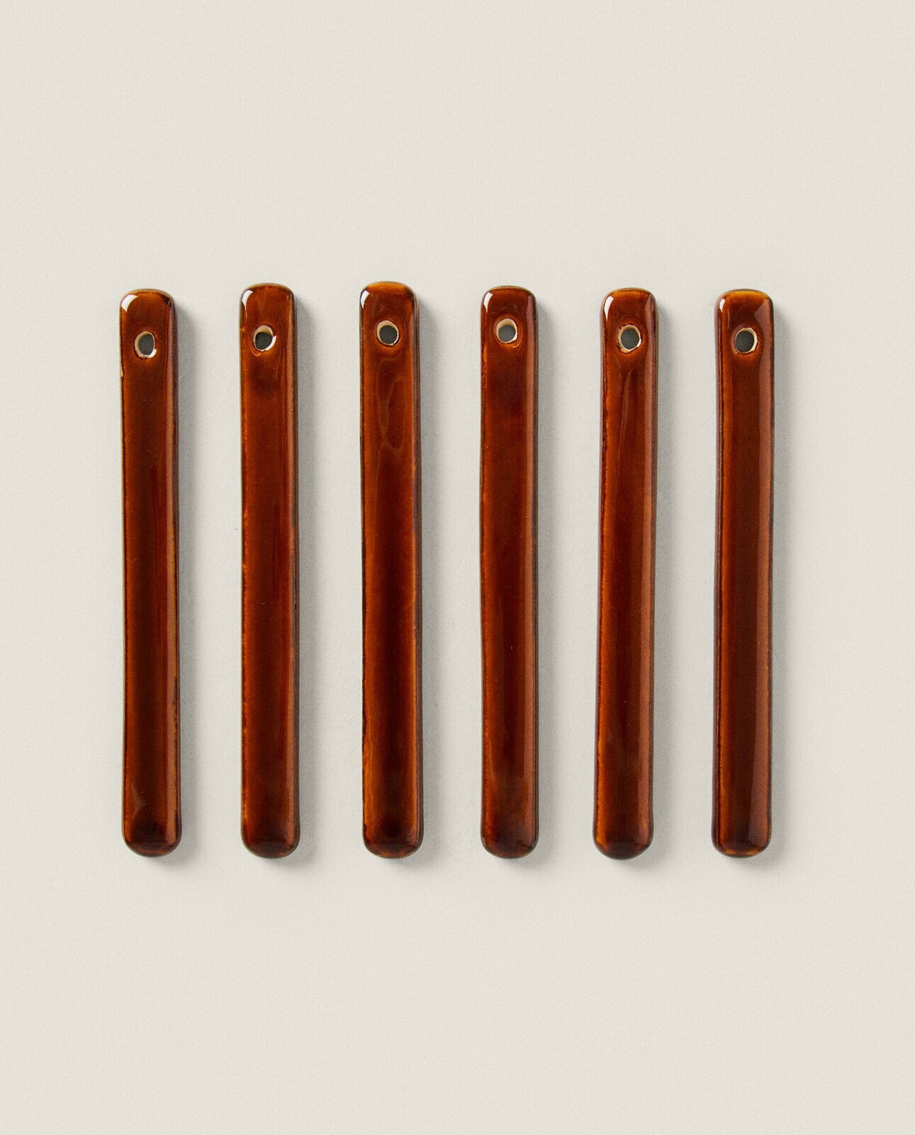 Stoneware stirrer pack (pack of 6)