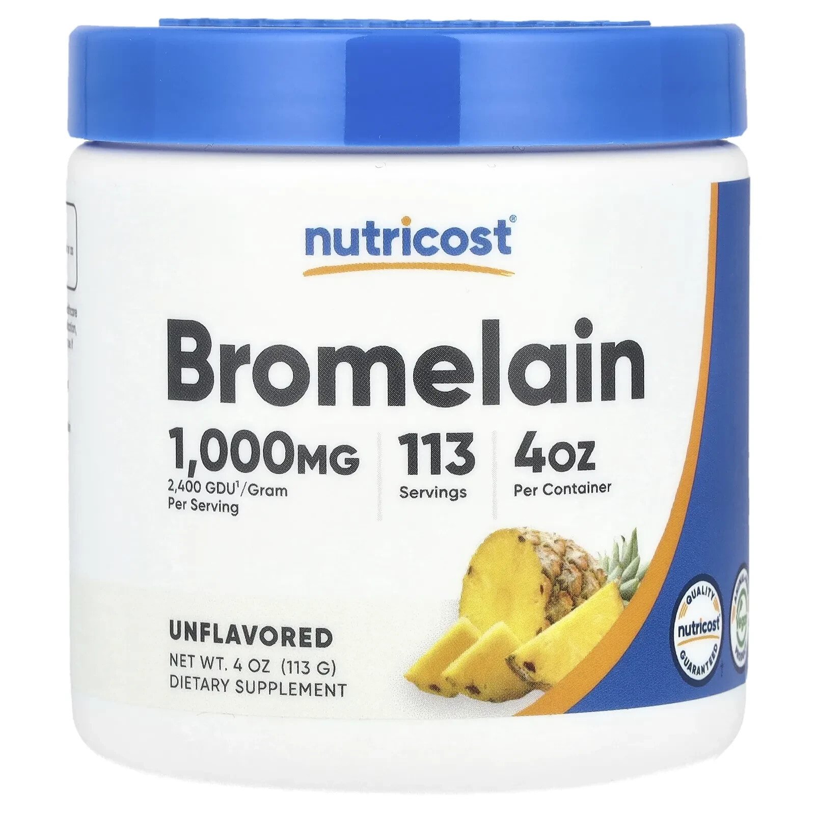 Bromelain, Unflavored , 4 oz (113 g)