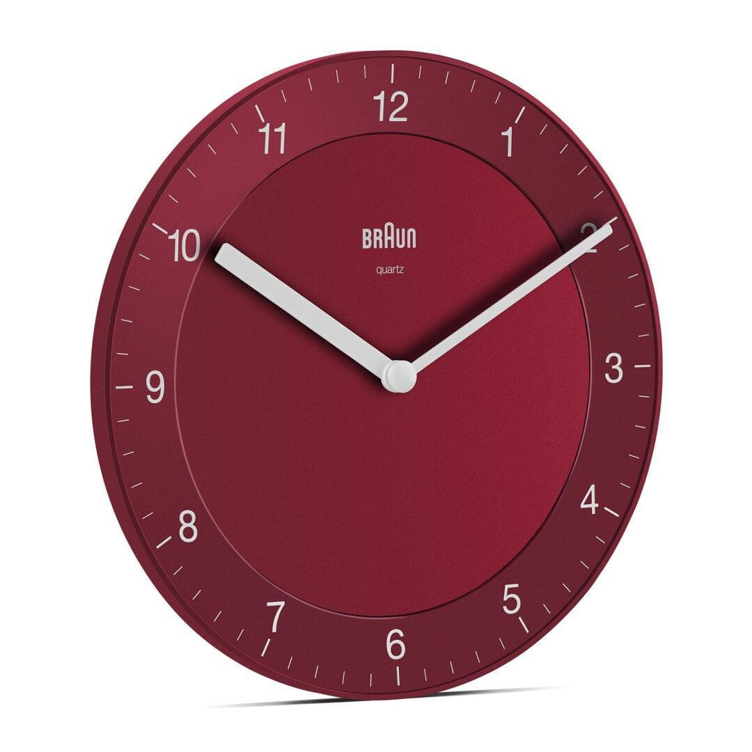 Braun BC06R Кварцевые стенные часы Круг Красный 67096
