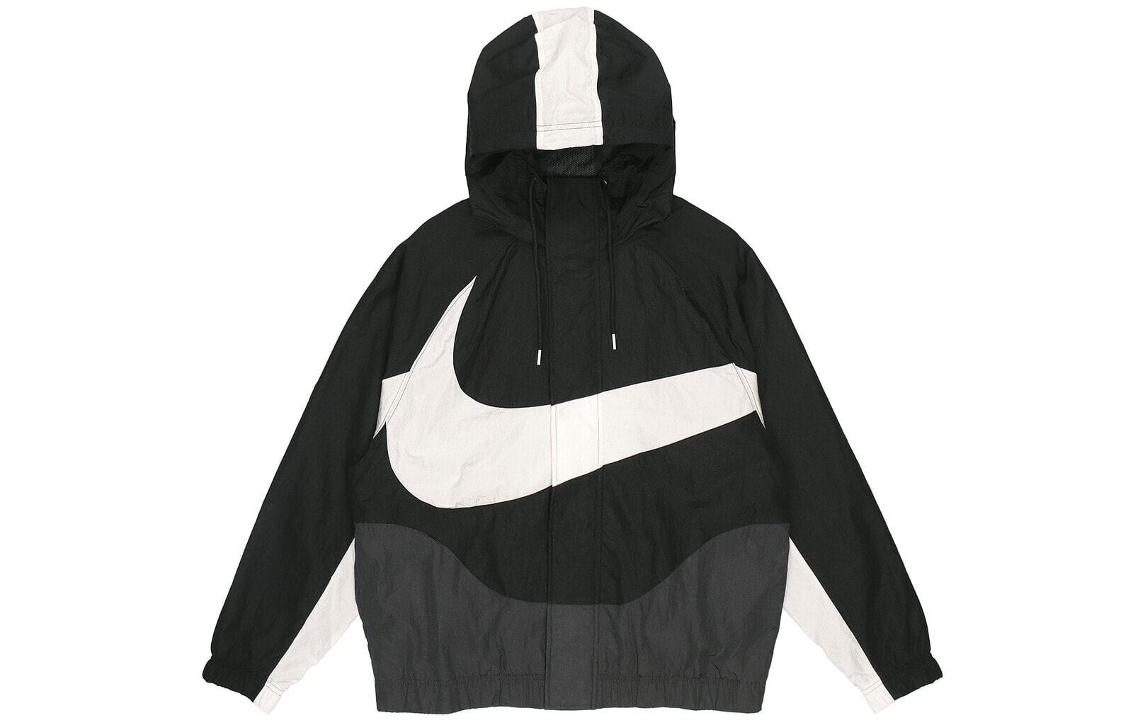 Nike Sportswear Swoosh连帽梭织大Logo夹克外套 春季 男款 黑色 / Куртка Nike Sportswear SwooshLogo DD5968-010