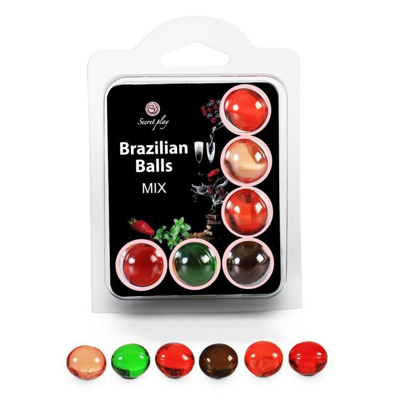 Интимный крем или дезодорант Secret Play Set 6 Brazilian Balls Aromas