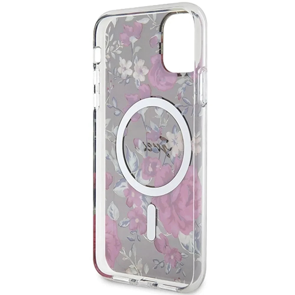 GUESS Guhmn61Hcfwsa iPhone 11XR 6.1 Zielonykhaki Flower phone case