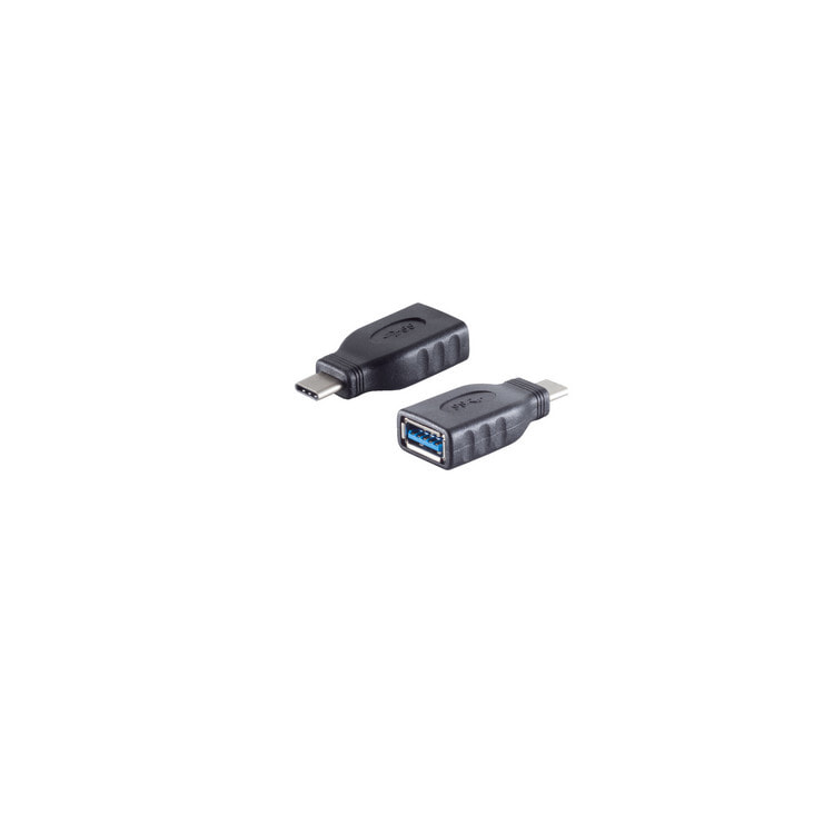 Компьютерный разъем или переходник shiverpeaks BS13-30008. Connector 1: USB C, Connector 2: USB A. Product colour: Black