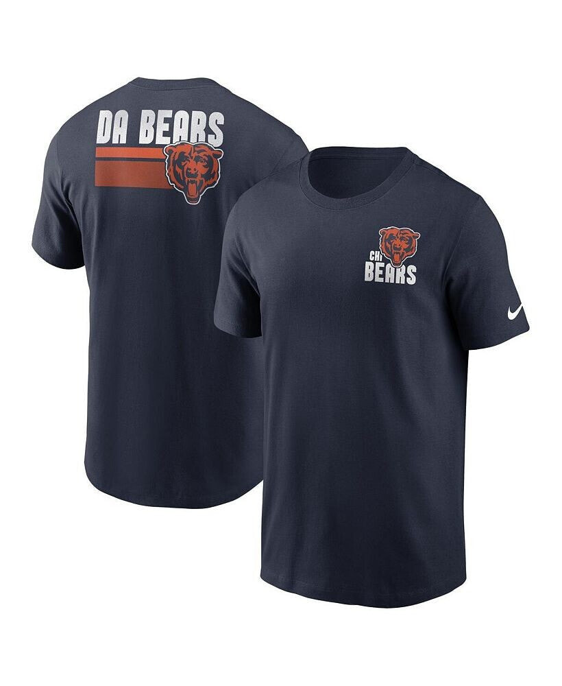Nike men's Navy Chicago Bears Blitz Essential T-shirt