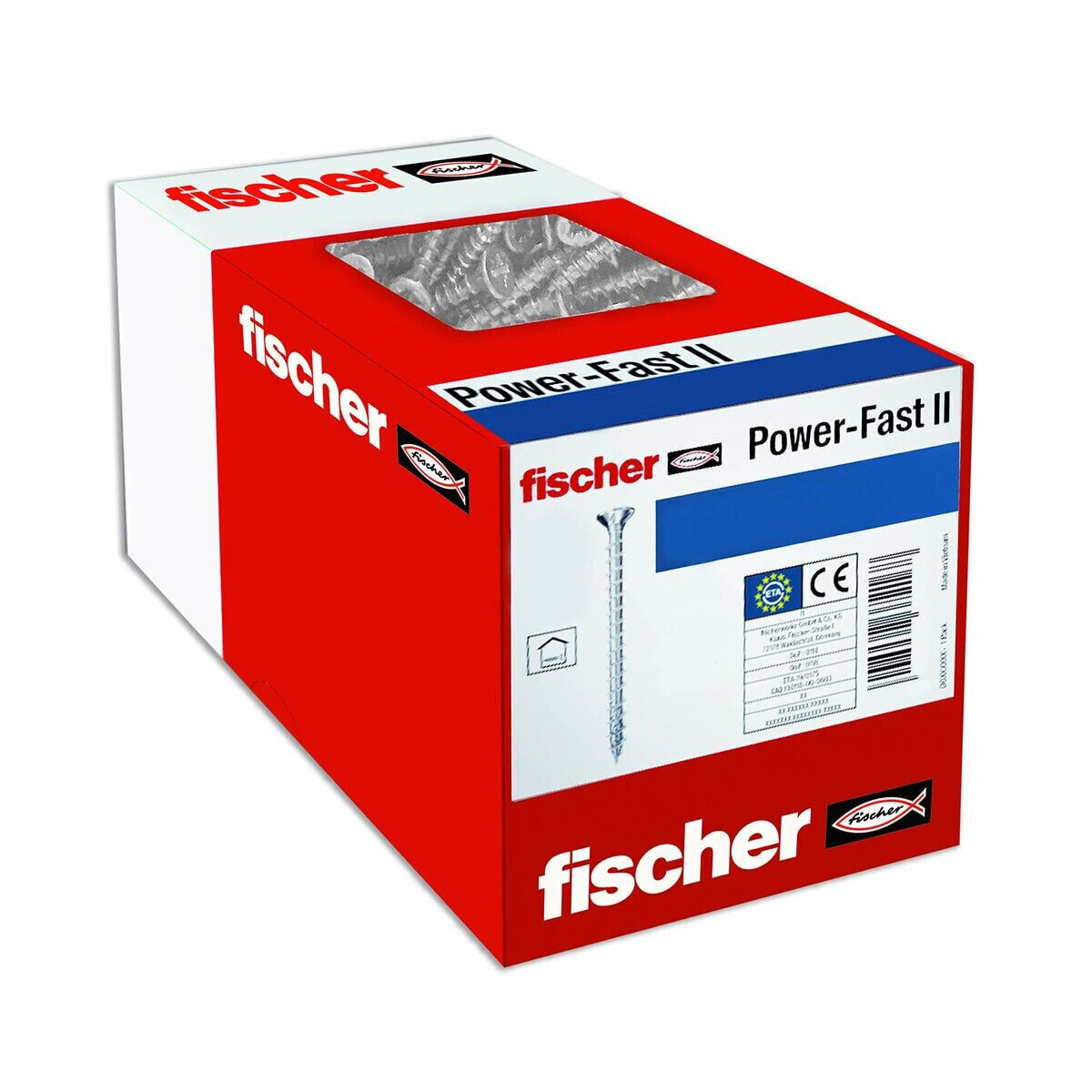 Винтовой комплект Fischer 200 штук 4 x 40 mm ОцинкованнЫЙ