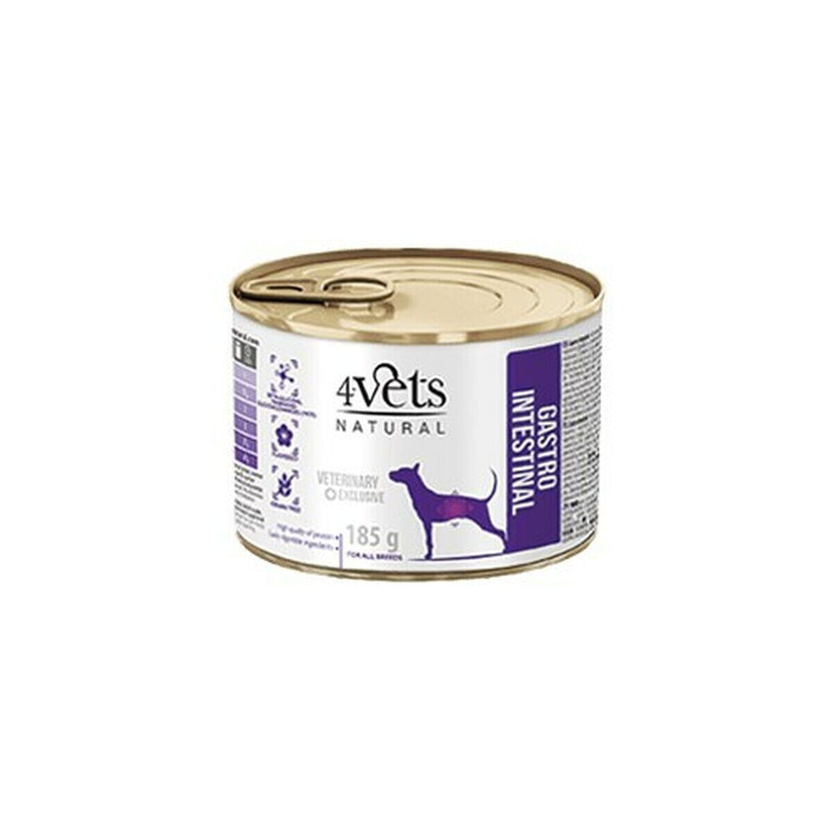 Wet food 4VETS Adult Dogs Turkey 185 g