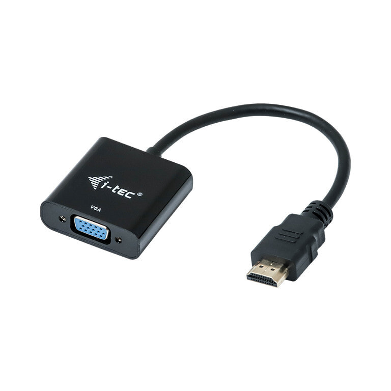 i-tec HDMI2VGAADA кабельный разъем/переходник HDMI VGA Черный