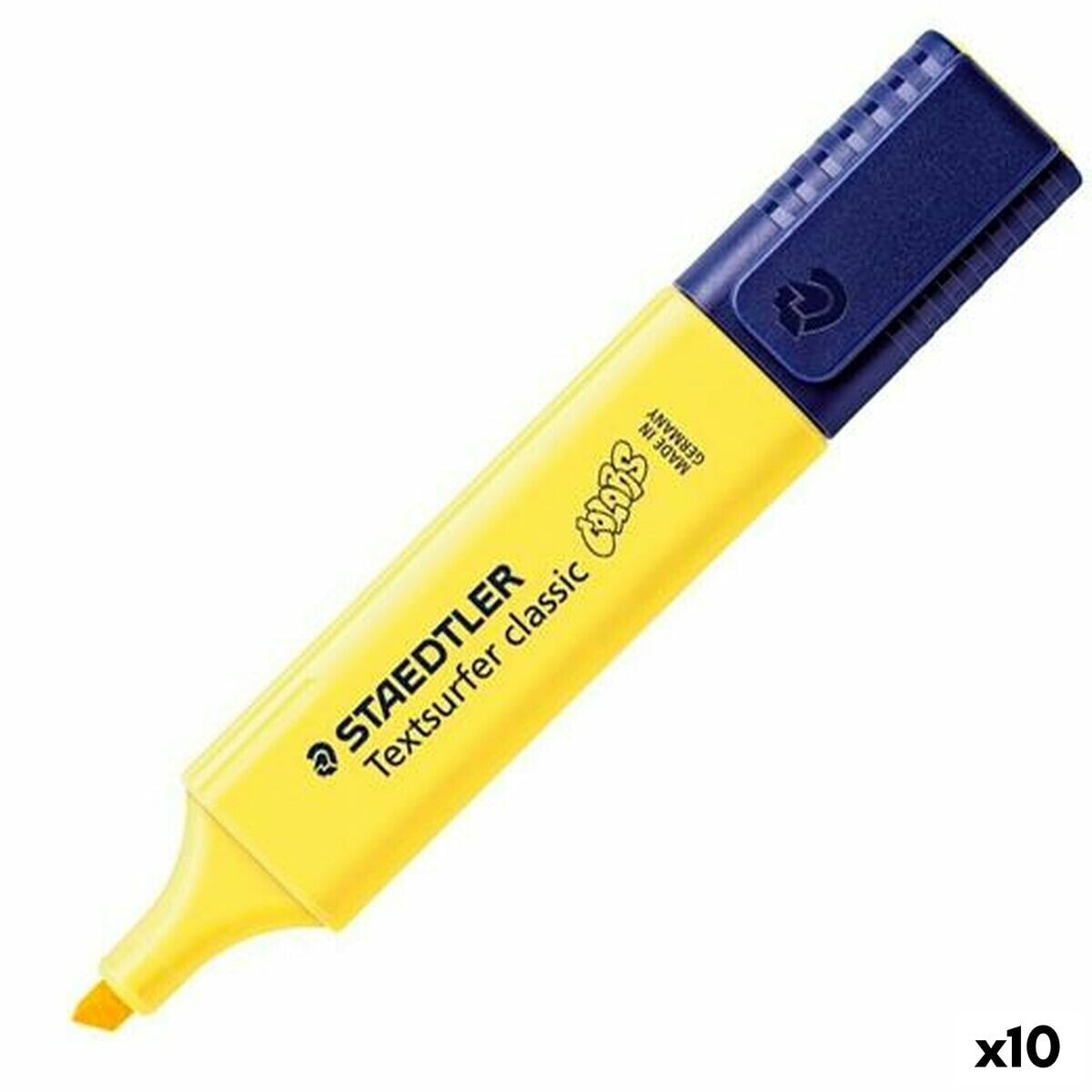 Fluorescent Marker Staedtler Textsurfer Classic Pastel Yellow (10 Units)