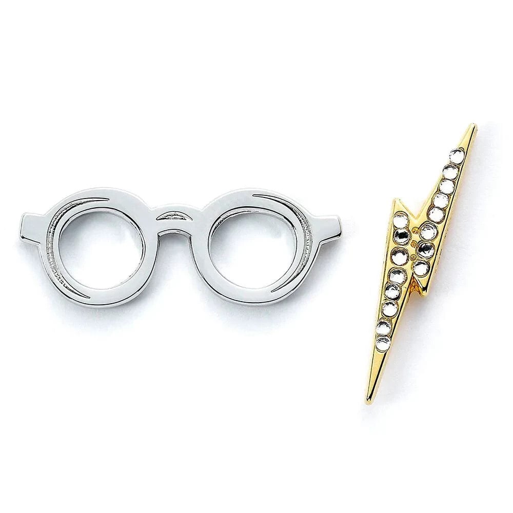 HARRY POTTER Glasses & Lightning Bolt Pin Badge