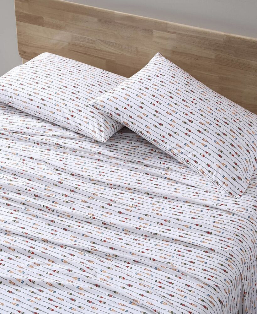 Eddie Bauer cotton Percale 3 Piece Sheet Set, Twin