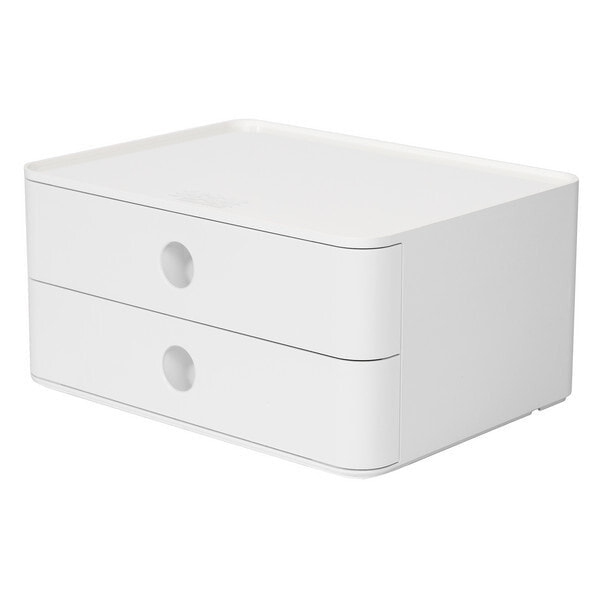 HAN 1120-12 ящик-органайзер для стола АБС-пластик Белый