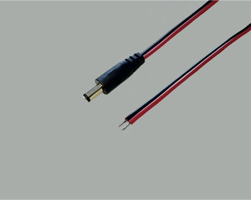BKL Electronic 072070 кабель питания Черный/красный 2 m