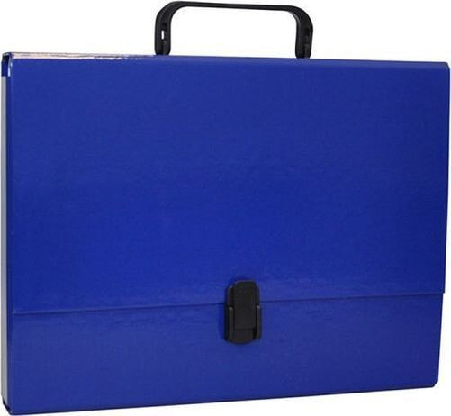 Staples Briefcase office products with handle 50mm navy blue
