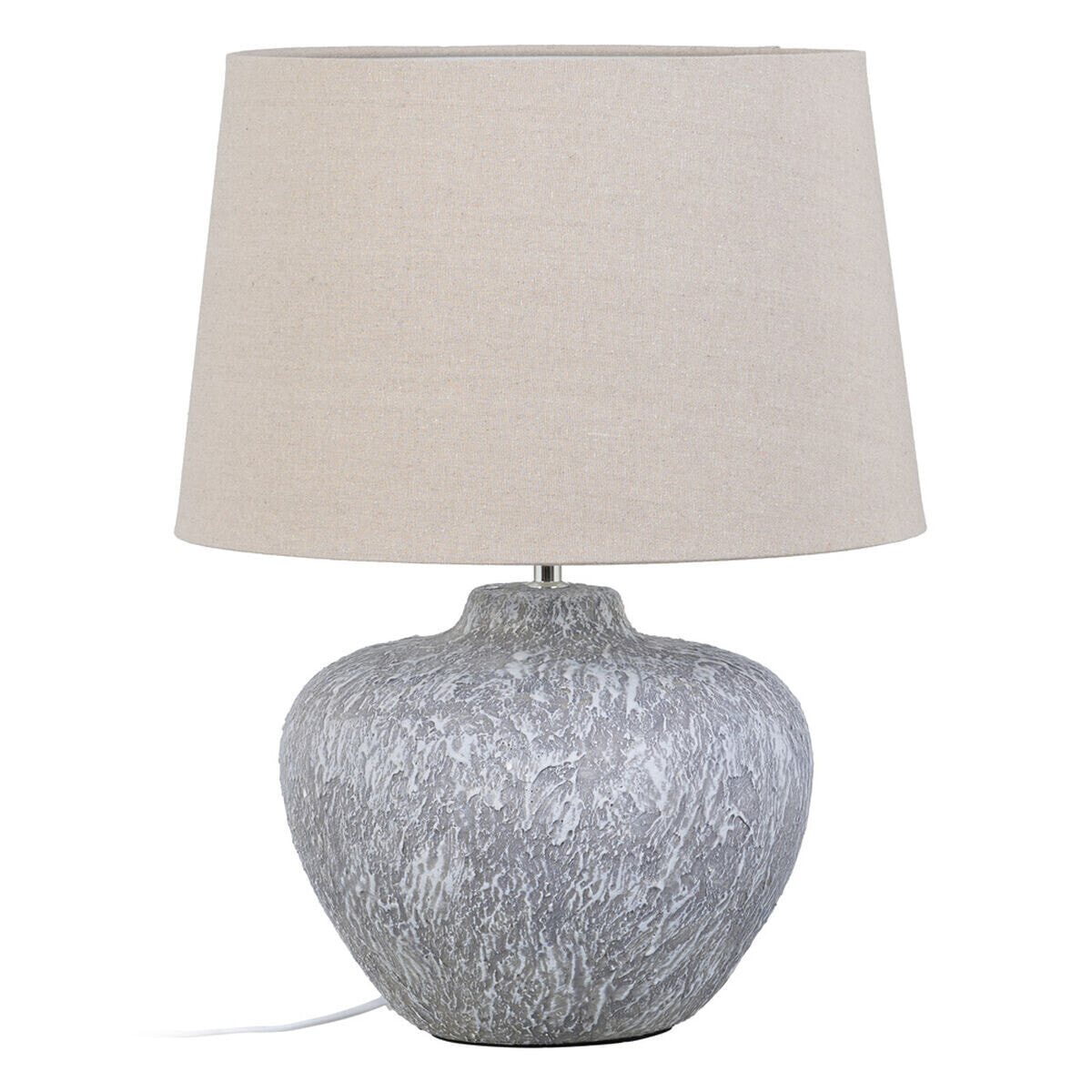 Desk lamp Grey Linen Ceramic 40 W 220 V 240 V 220-240 V 40 x 40 x 55 cm