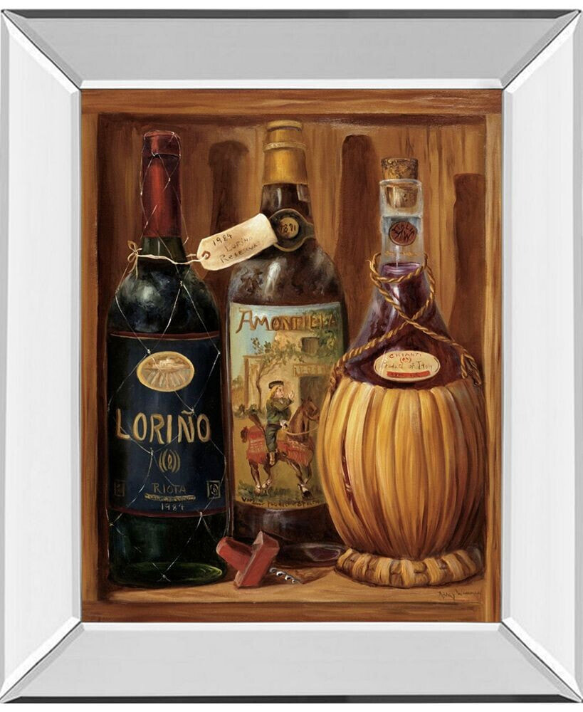 Classy Art vintage - Like Wine Il Mirror Framed Print Wall Art - 22