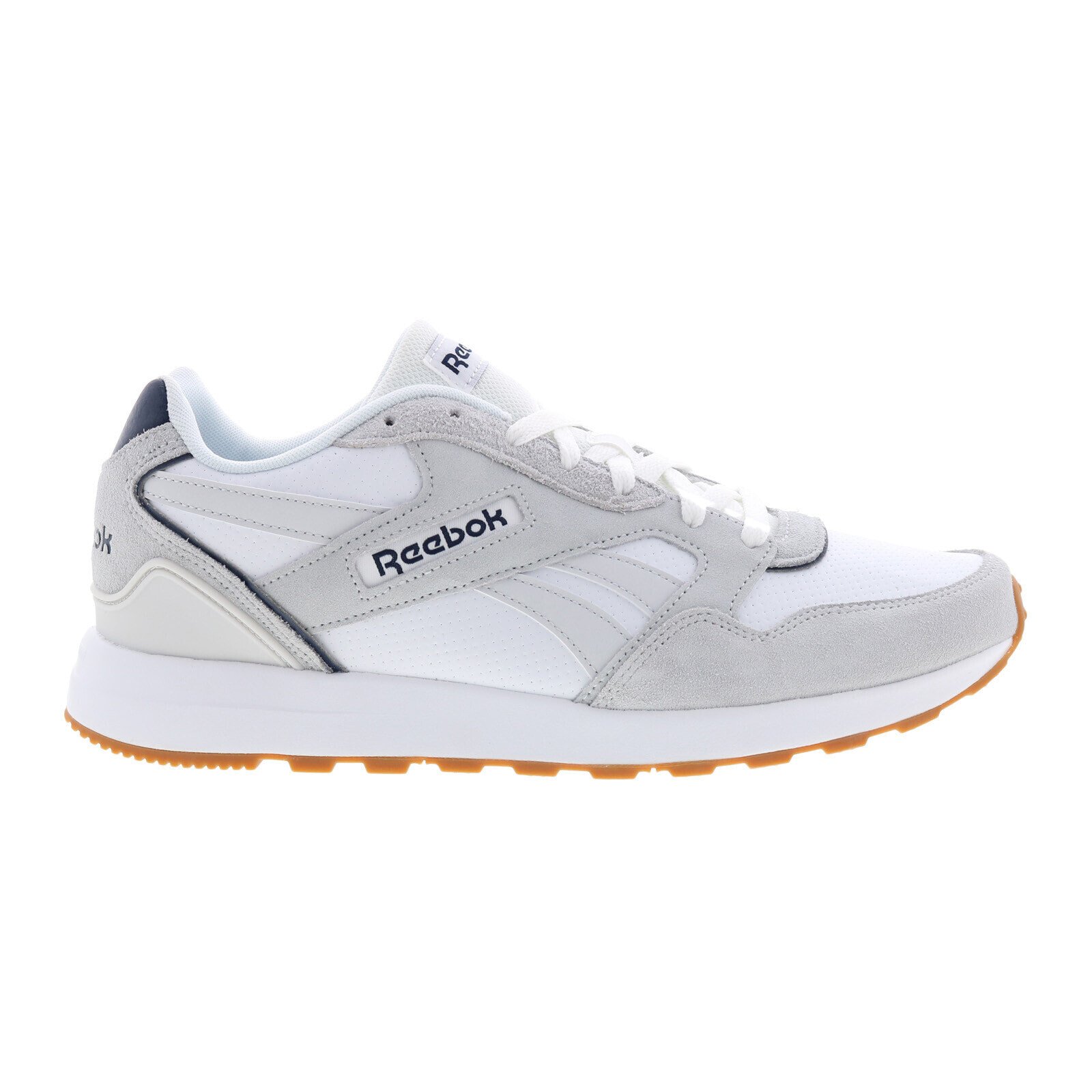 Reebok GL 1000 Leather GW4668 Mens White Suede Lifestyle Sneakers Shoes