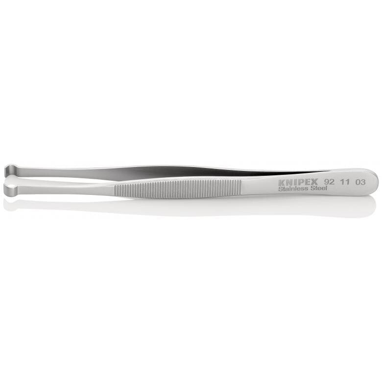 Knipex 92 11 03, Нержавеющая сталь, Нержавеющая сталь, Плоский, Изогнутый, 15 г, 10 мм