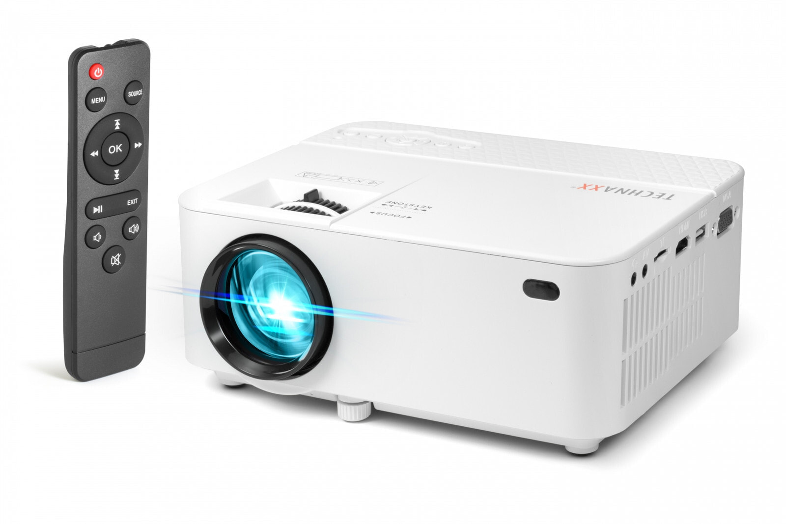 Technaxx TX-113 мультимедиа-проектор 1800 лм LED 800 x 480 Настольный проектор Белый 4781