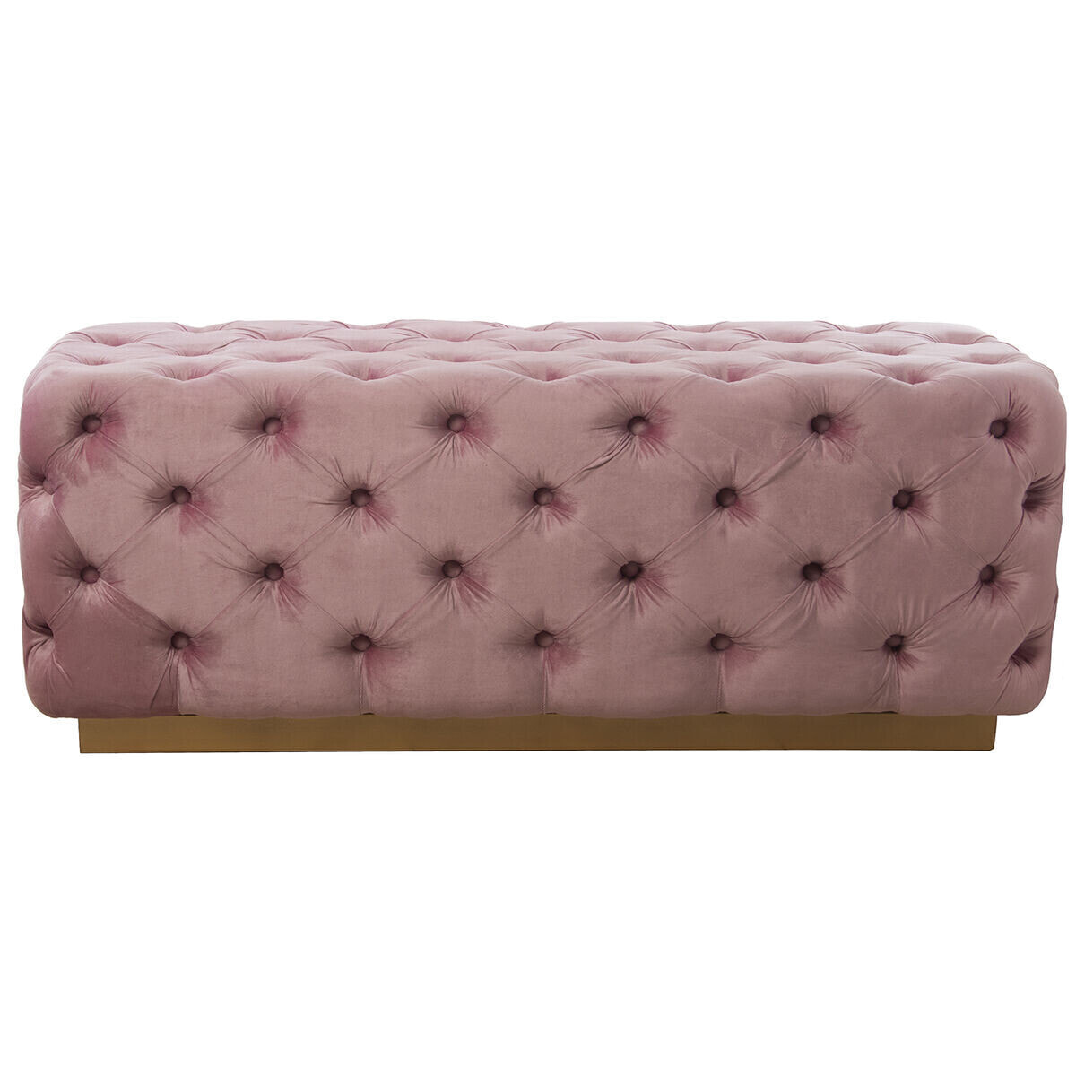 Foot-of-bed Bench Alexandra House Living Pink Wood 125 x 47 x 45 cm