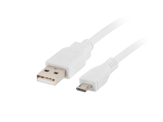 Lanberg CA-USBM-10CC-0010-W USB кабель 1 m 2.0 Micro-USB A USB A Белый