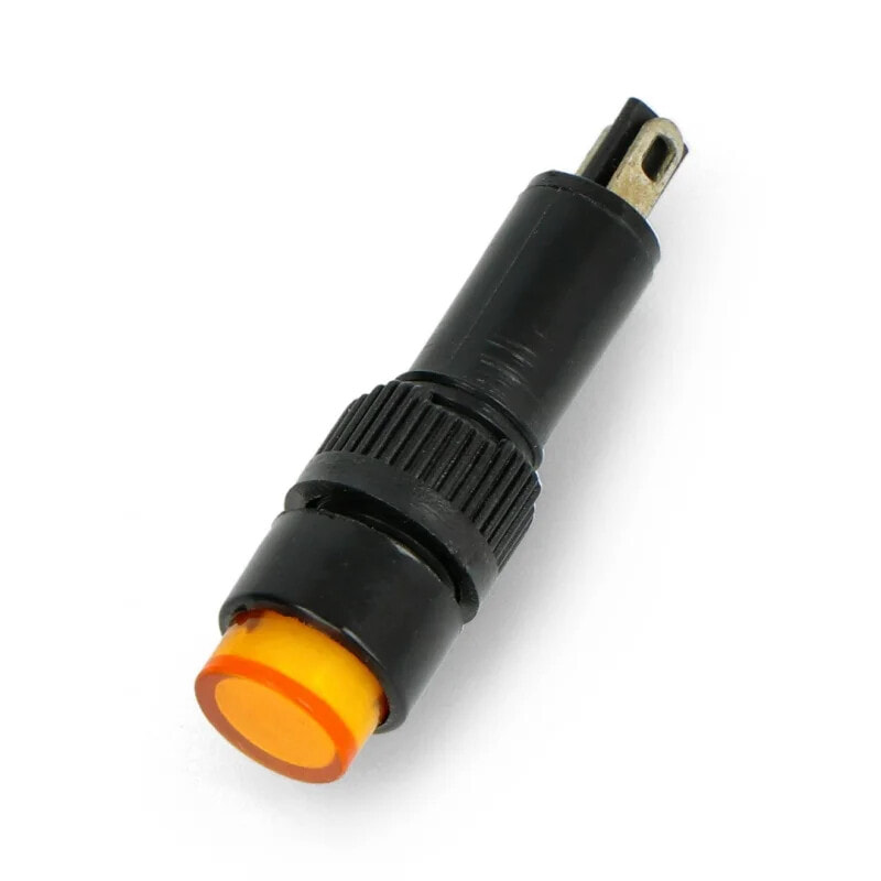 LED indicator 230V AC - 8mm - yellow