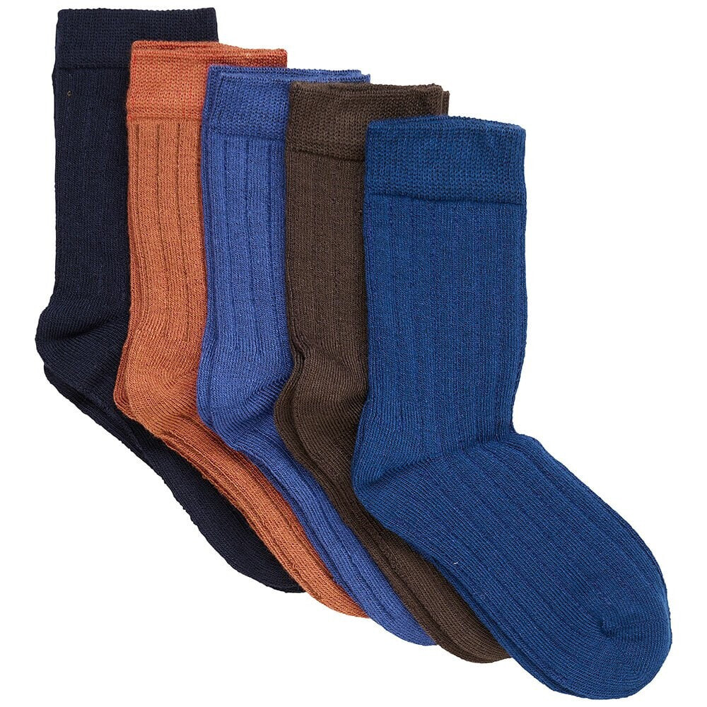 MINYMO Ankle Rib 5 Pack Socks