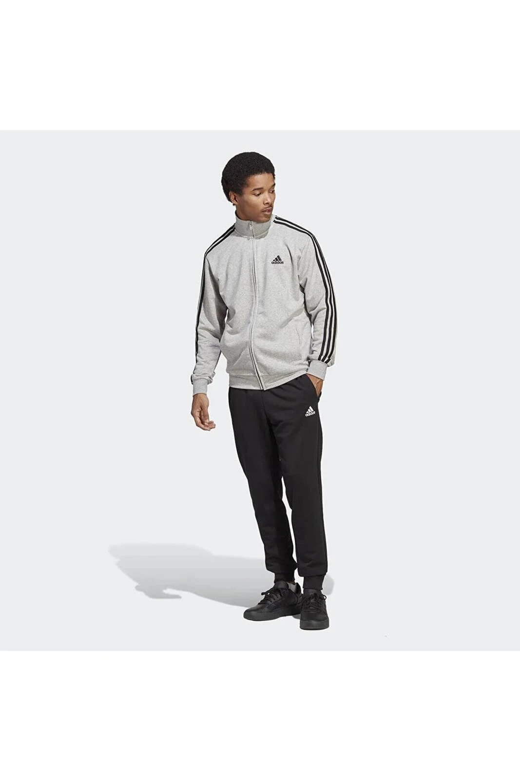 adidas Men's Basics 3-Stripes Tricot Track Suit (Jacket & Pant) IC6755