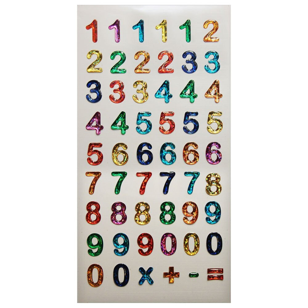 GLOBAL GIFT Tweeny Foamy Number Brillo Stickers