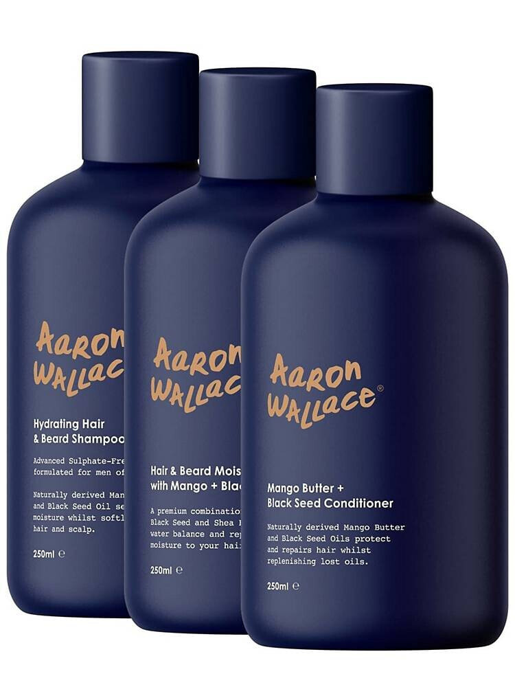 Aaron Wallace – 3-Schritte-Haarpflegesystem, 750 ml (spare 5%)