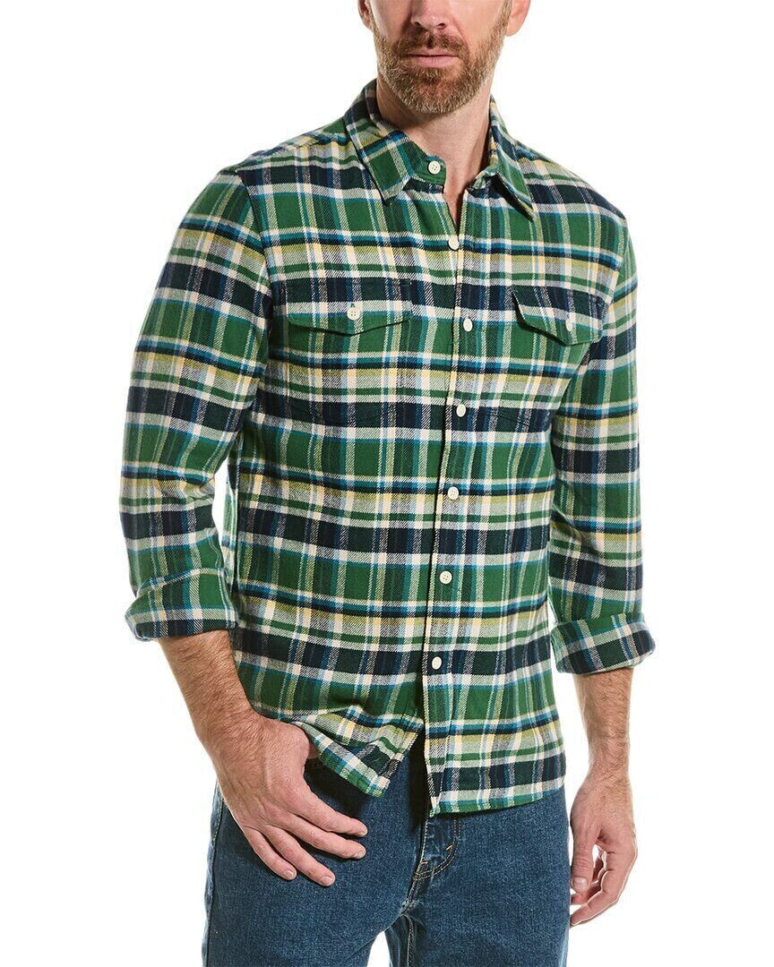 Alex Mill Flannel Chore Shirt Men's Green Lg